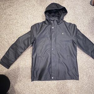 IC COLLECTION Black Leather Outerwear